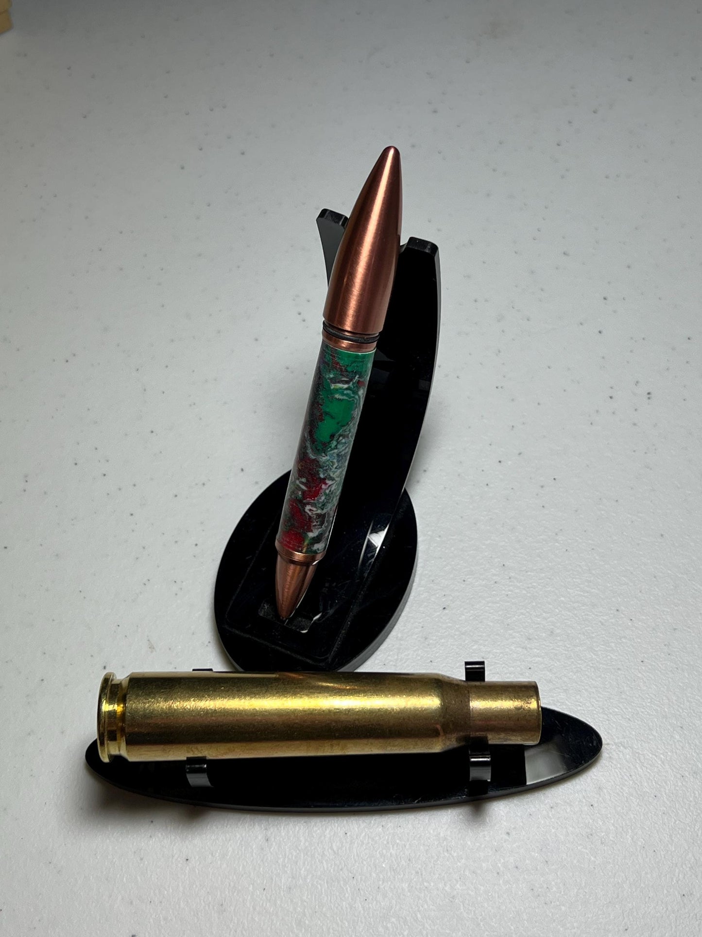 50 caliber bullet flip pen with confetti barrel